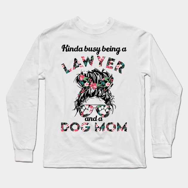 Lawyer woman and dog mom gift . Perfect present for mother dad friend him or her Long Sleeve T-Shirt by SerenityByAlex